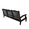 Loungesoffa Svart Aluminium Alicante 3-sits