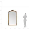 Helkroppsspegel 100x180cm Valvformad Guld Mary
