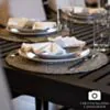 Matgrupp Utomhus 6 stolar St Tropez Svart Aluminium