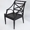 Matgrupp utomhus 10 stolar svart aluminium – Napoli 320cm