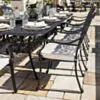 Matgrupp Utomhus Svart Aluminium Toscana 8 stolar