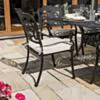 Matgrupp Utomhus Svart Aluminium Toscana 8 stolar