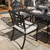 Matgrupp Utomhus Svart Aluminium Toscana 8 stolar