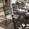 Matgrupp Utomhus Svart Aluminium Toscana 8 stolar