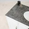 Kommod Badrum 120cm Colorado Vit - Grå Marmor