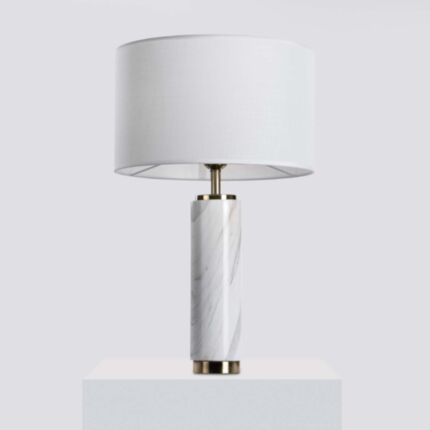 Bordslampa Vit Marmor H68cm - Turin