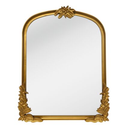 Spegel Guld 70x90 cm Välvd Antik Stil - Marie