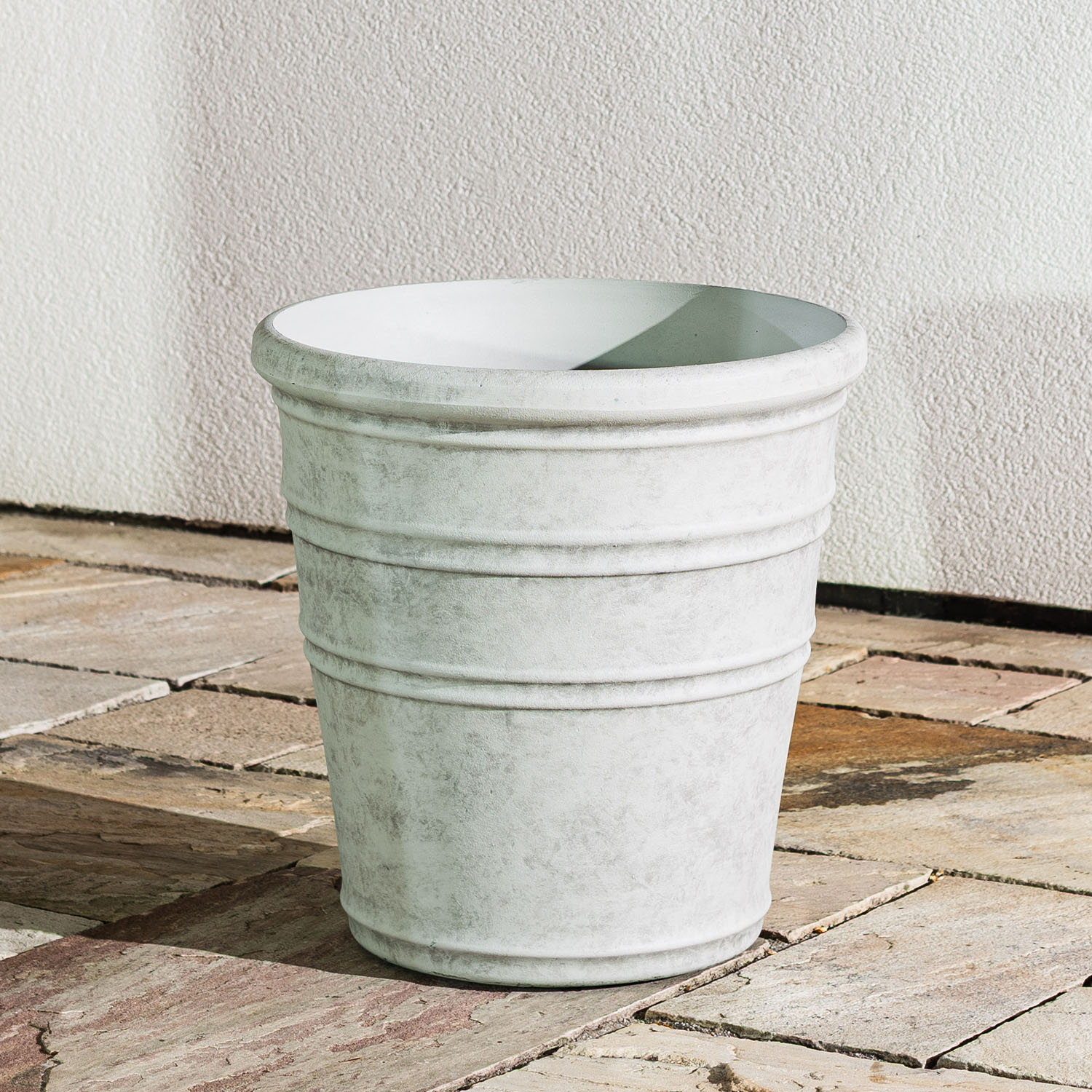 Grå Kruka Utomhus 40x42cm - Flavia | Utemöbler & trädgårdsmöbler | Vesani