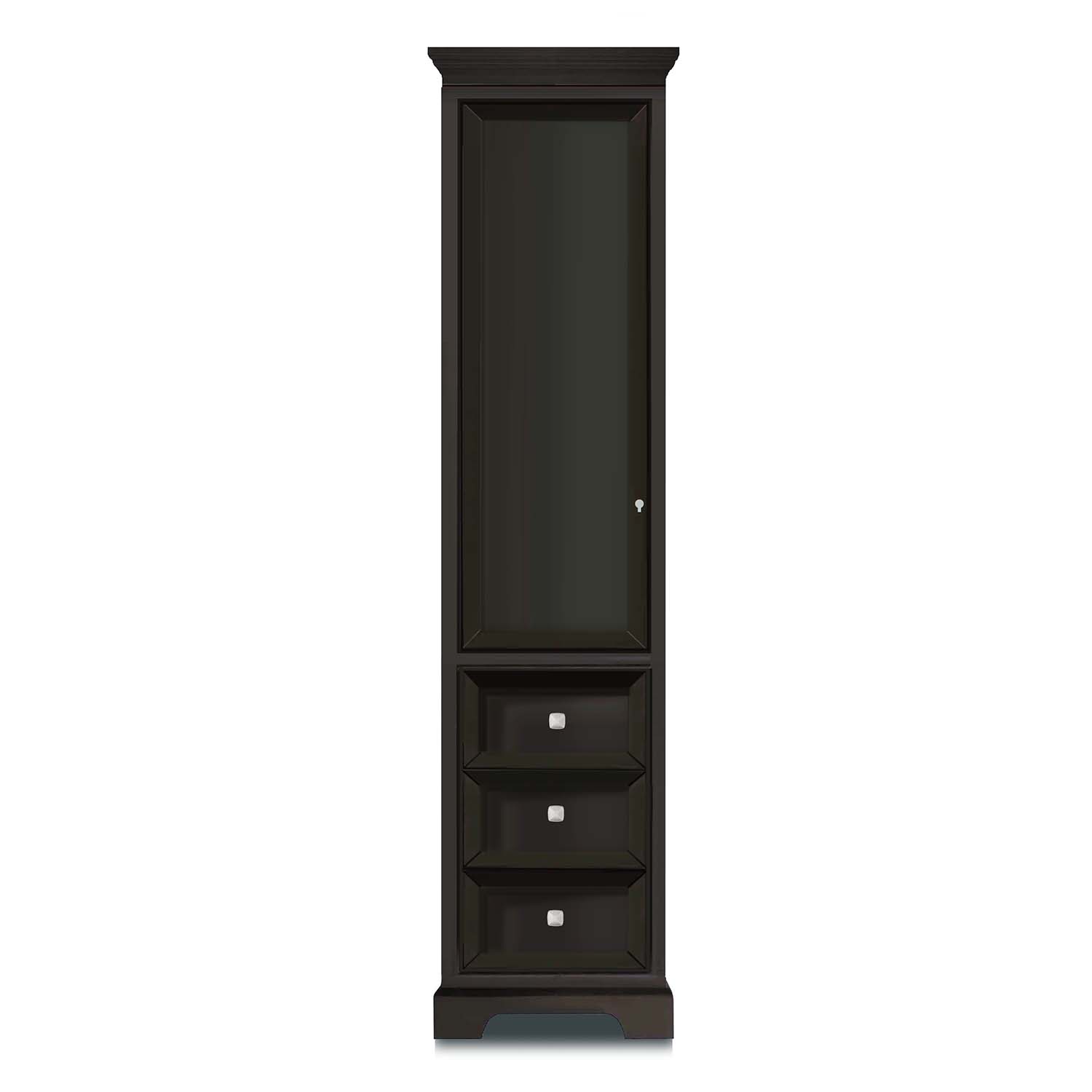Wyoming Högskåp Badrum Panel 202cm Svart