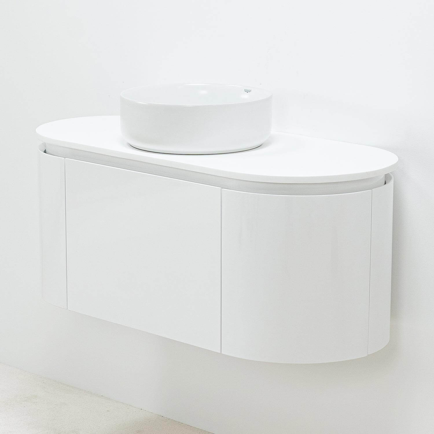 Sandhamn vit 100cm - modern badrumskommod 