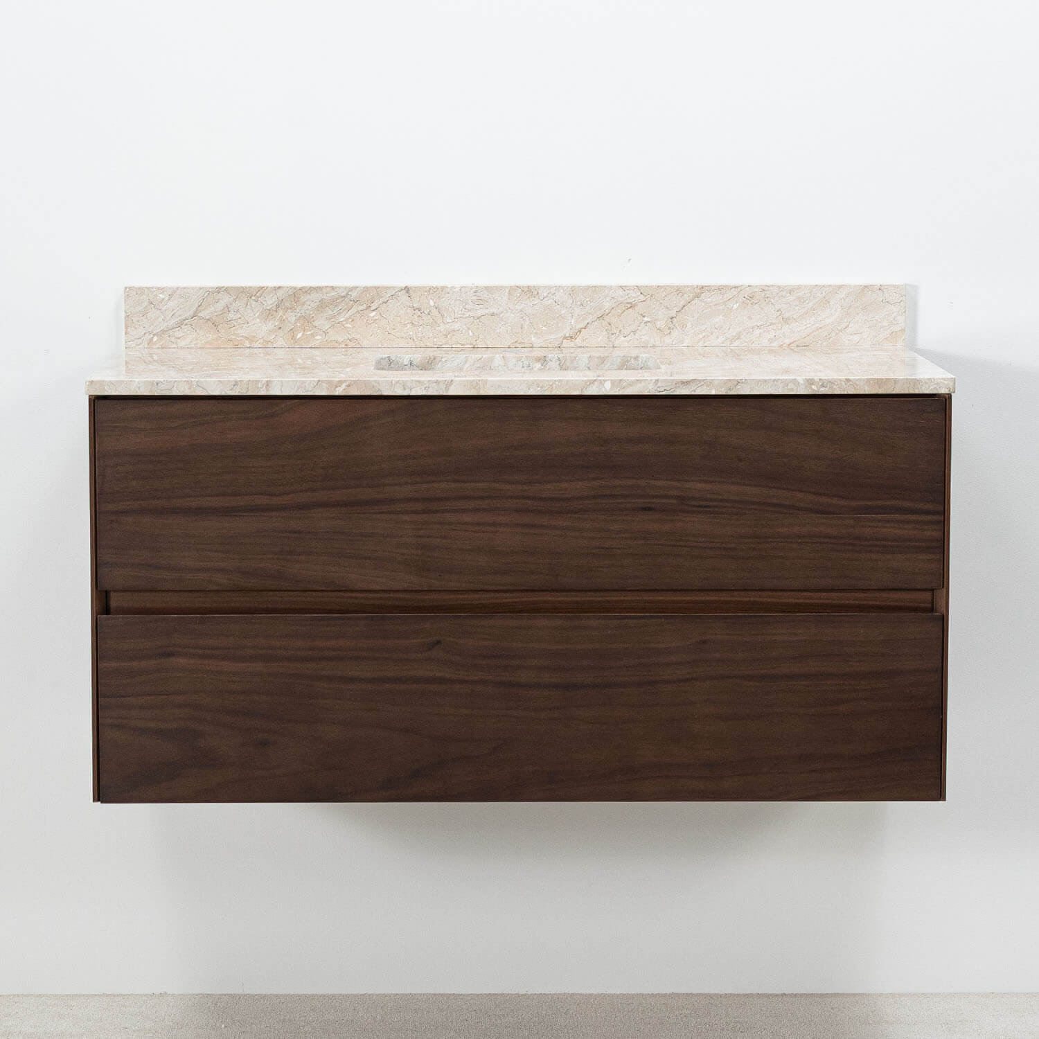 100cm Marstrand Valnöt med Beige marmor