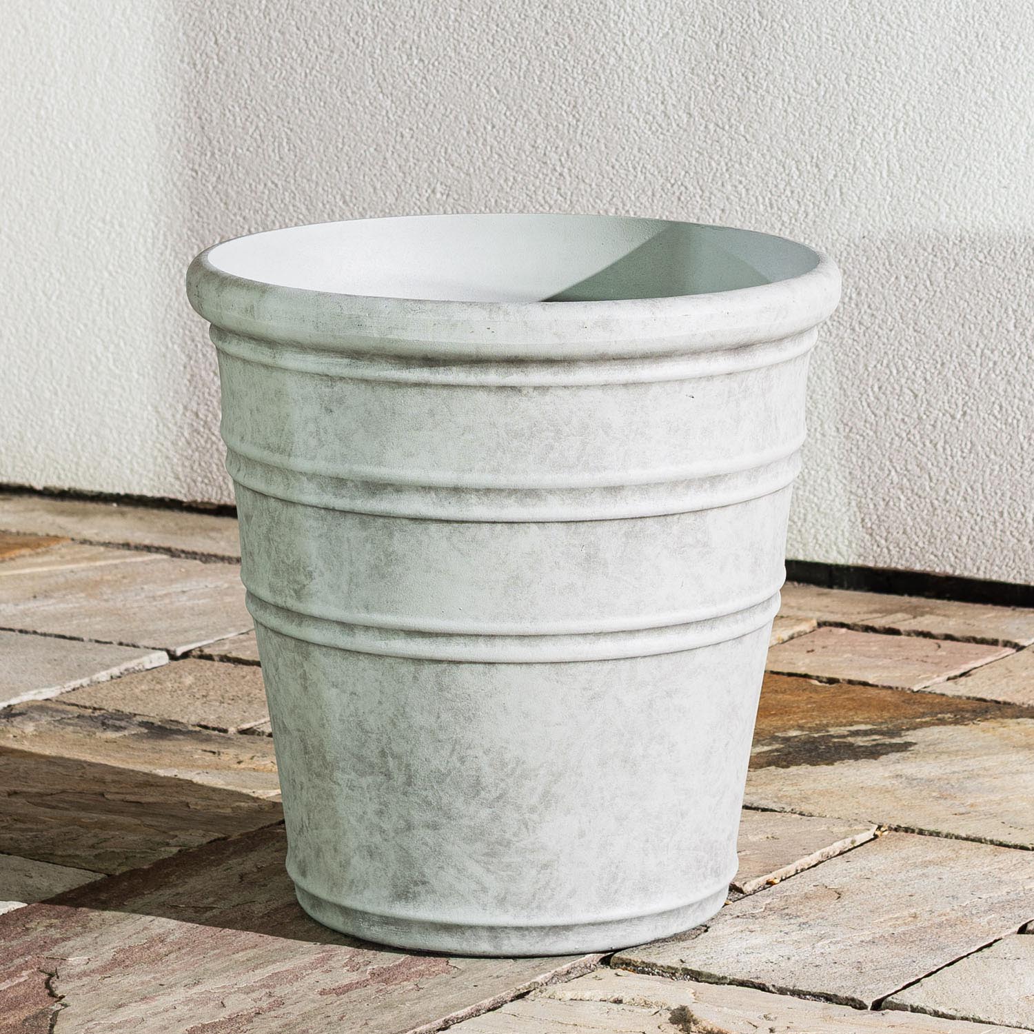 Grå Kruka Utomhus 46x46cm - Flavia