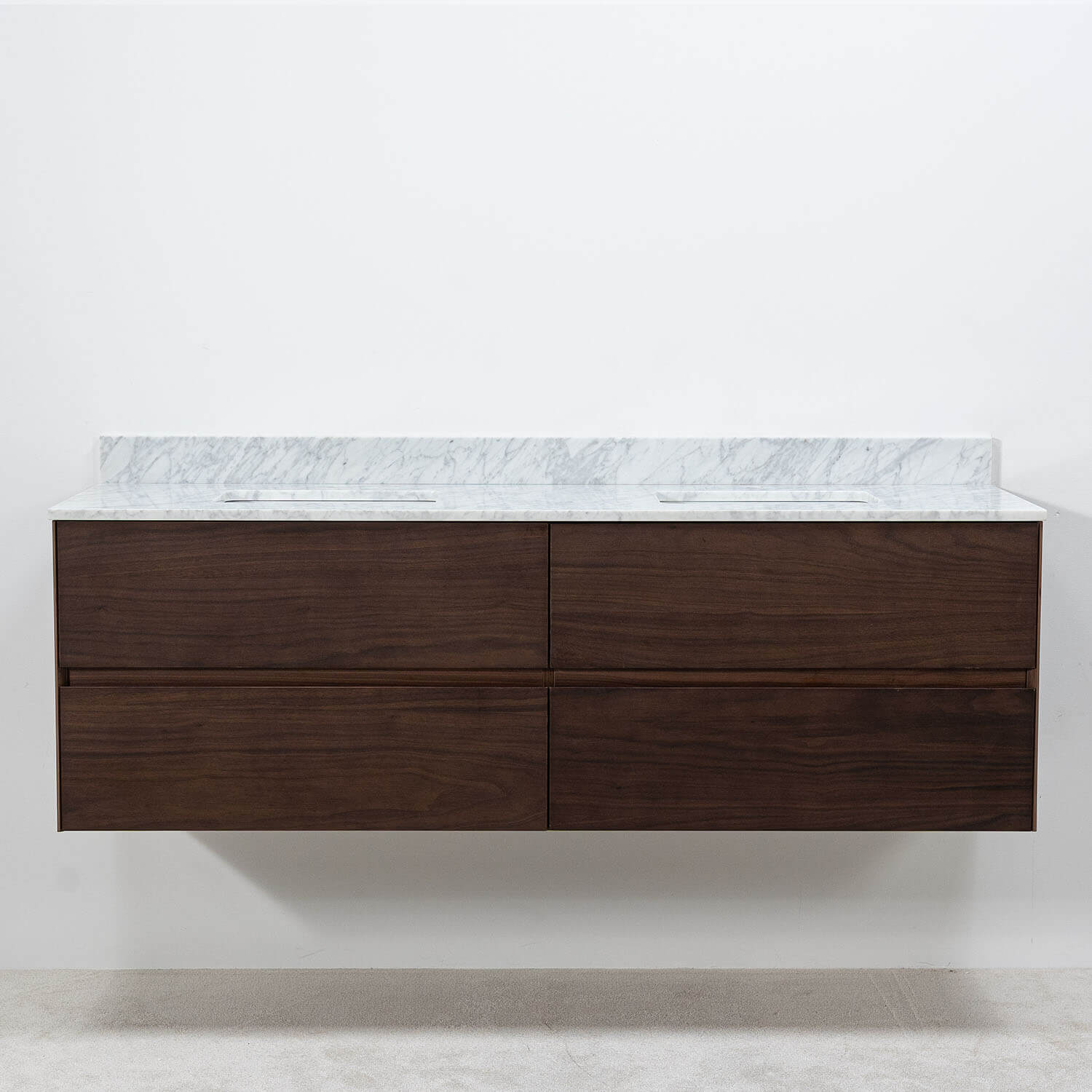 Dubbelkommod valnöt 150cm