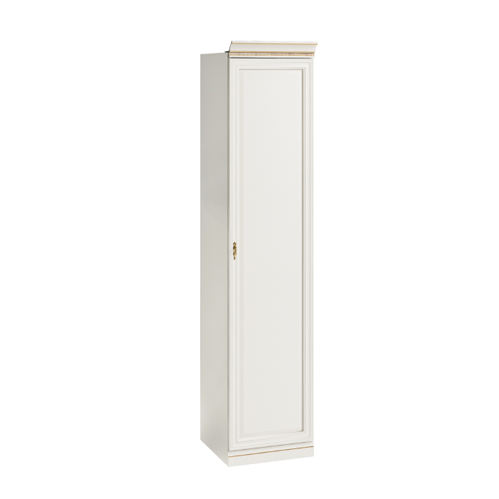 Vit Garderobsmodul 1D-07 Höger Panel - Monte Carlo