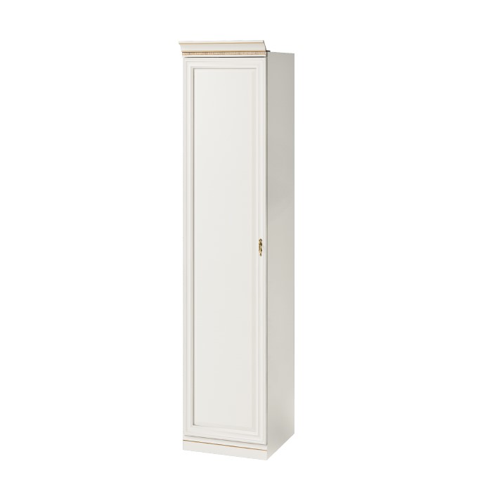 Vit Garderobsmodul 1D-07 Vänster Panel - Monte Carlo