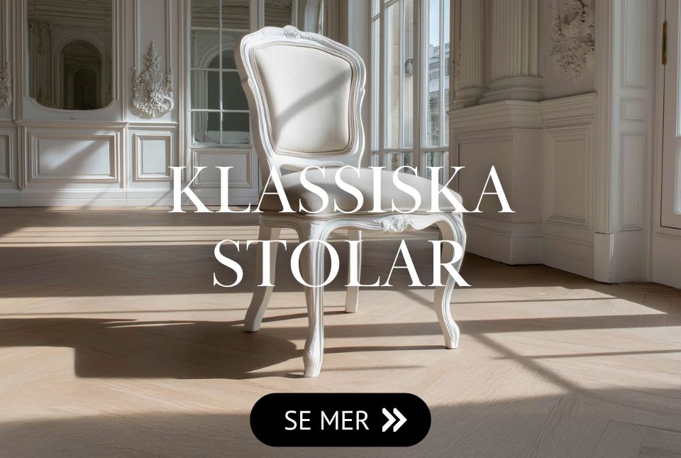 Klassisk gustaviansk stol i massiv trä Klassisk gustaviansk stol i massiv trä