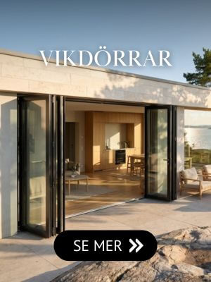 Praktiskt och sömnlöst mellan ute och inne med Vesanis vikdörrar
