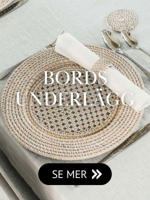 Bordsunderl&auml;gg med bordstabletter, drinkunderl&auml;gg & serveringsbrickor