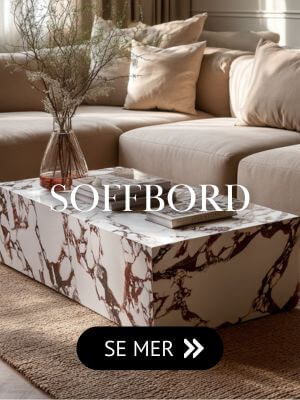 Soffbord i tr&auml; & marmor