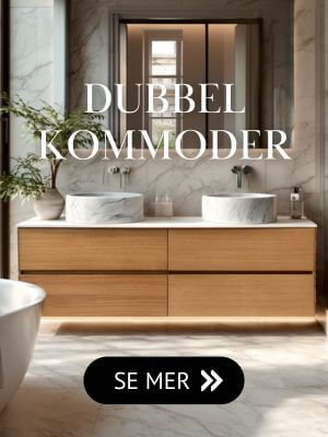 Vägghängda dubbelkommoder med två handfat i modern stil Vägghängda dubbelkommoder med två handfat i modern stil