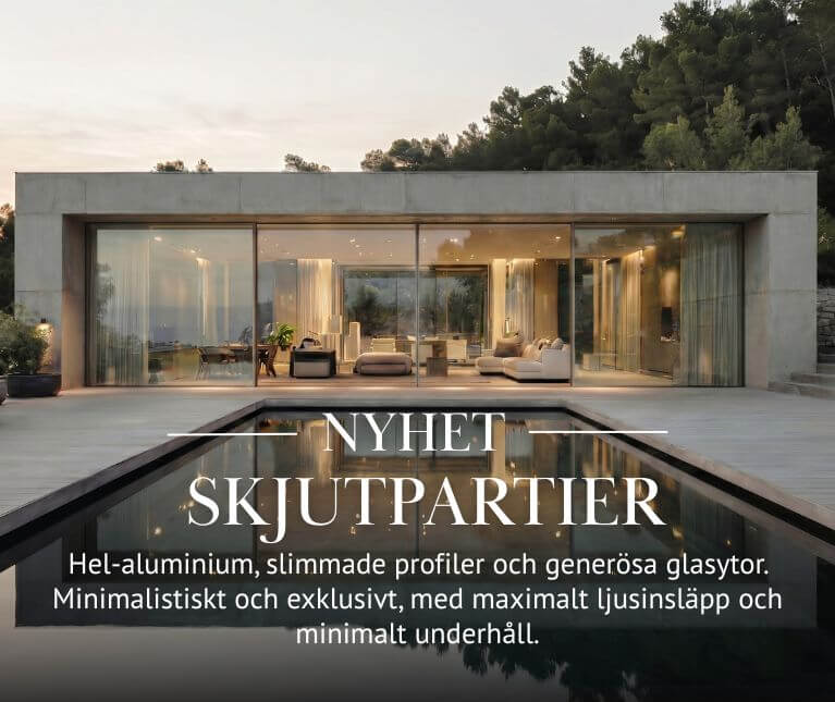 Vårens nyhet, exklusiva och prisvärda skjutpartier i hel aluminium för modern arkitektur Vårens nyhet, exklusiva och prisvärda skjutpartier i hel aluminium för modern arkitektur