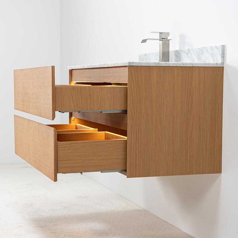 Modern kommod i 100cm ek kulör med mjukstängande beslag Modern kommod i 100cm ek kulör med mjukstängande beslag