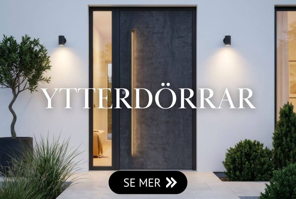 Stort utbud av ytterdörrar i unik design från Vesani