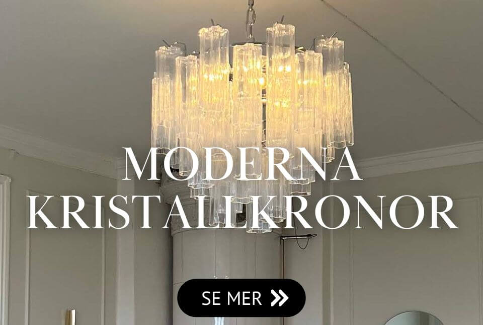 Kristallkronor & kristallampor i modern design Moderna kristallkronor