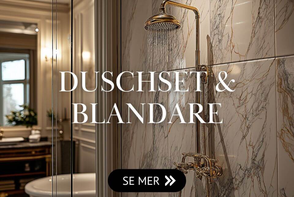 Klassiska takduschset och duschset i mässing Klassiska takduschset och duschset