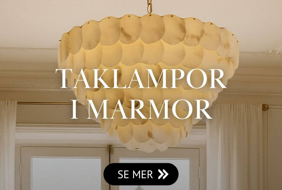 Taklampor & takkronor i marmor & sten