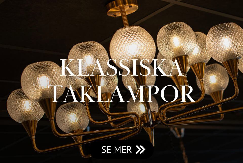 Taklampor & takkronor i klassisk design