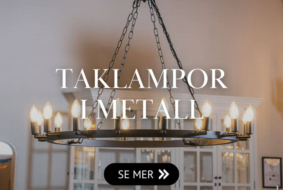 Taklampor & takkronor i metall & smide