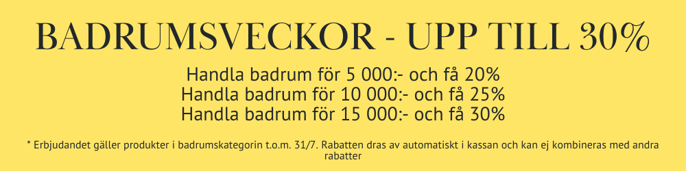 Badrumsveckor med upp till 30% hos Vesani Badrumsveckor med upp till 30% hos Vesani