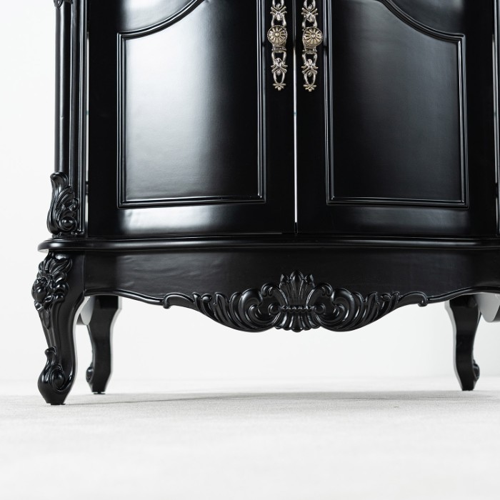 Svart Badrumskommod 80 cm Grön Marmor Ottawa Badrumsmöbel 80 cm