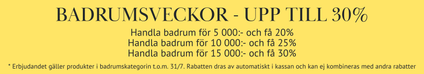 Badrumsveckor med upp till 30% hos Vesani Badrumsveckor med upp till 30% hos Vesani