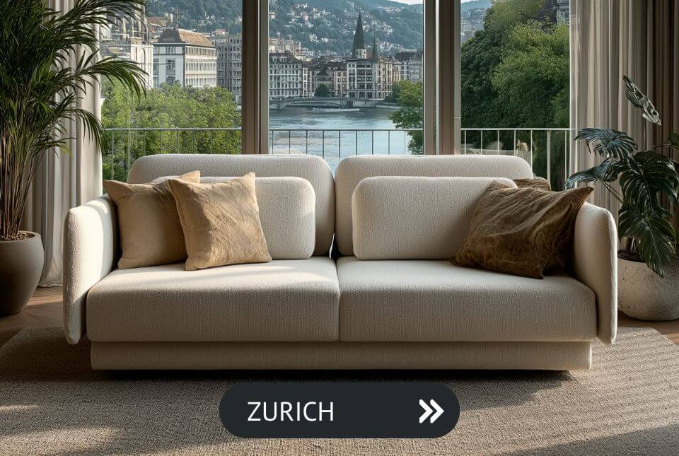 Soffa med b&auml;ddfunktion Zurich