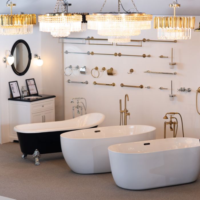 Bes&ouml;k Vesanis showroom i &Auml;ngelholm f&ouml;r att se badrumsinredning p&aring; plats