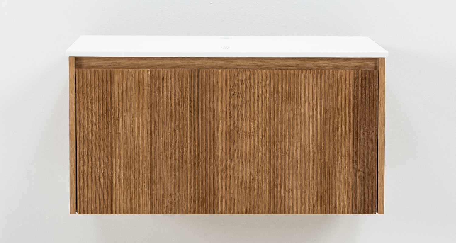Kommod ek med tvättställ 80cm Kommod ek med tvättställ 80cm