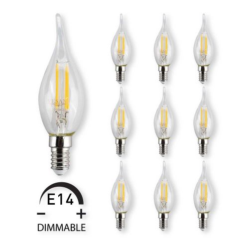 E14 sockel LED lampor böjd topp