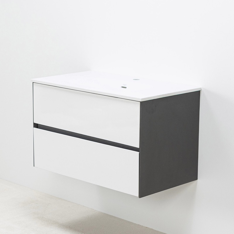 Modern 80cm kommod vit 