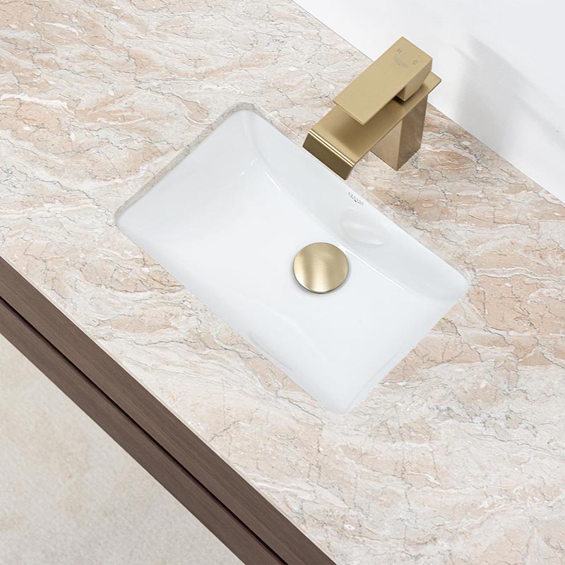 Marstrand kommod med tvättställ i beige äkta marmor Marstrand kommod med tvättställ i beige äkta marmor
