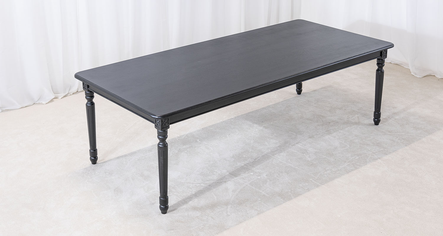 Matbord svart ek