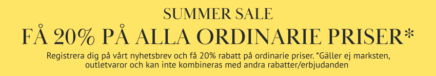 Spring sale pågår - upp till 30% på utvalt sortiment! Spring sale pågår - upp till 30% på utvalt sortiment!