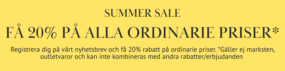 Spring sale pågår - upp till 30% på utvalt sortiment! Spring sale pågår - upp till 30% på utvalt sortiment!
