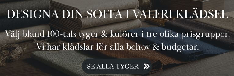 Se alla hundratals tygval f&ouml;r v&aring;ra soffkl&auml;dslar