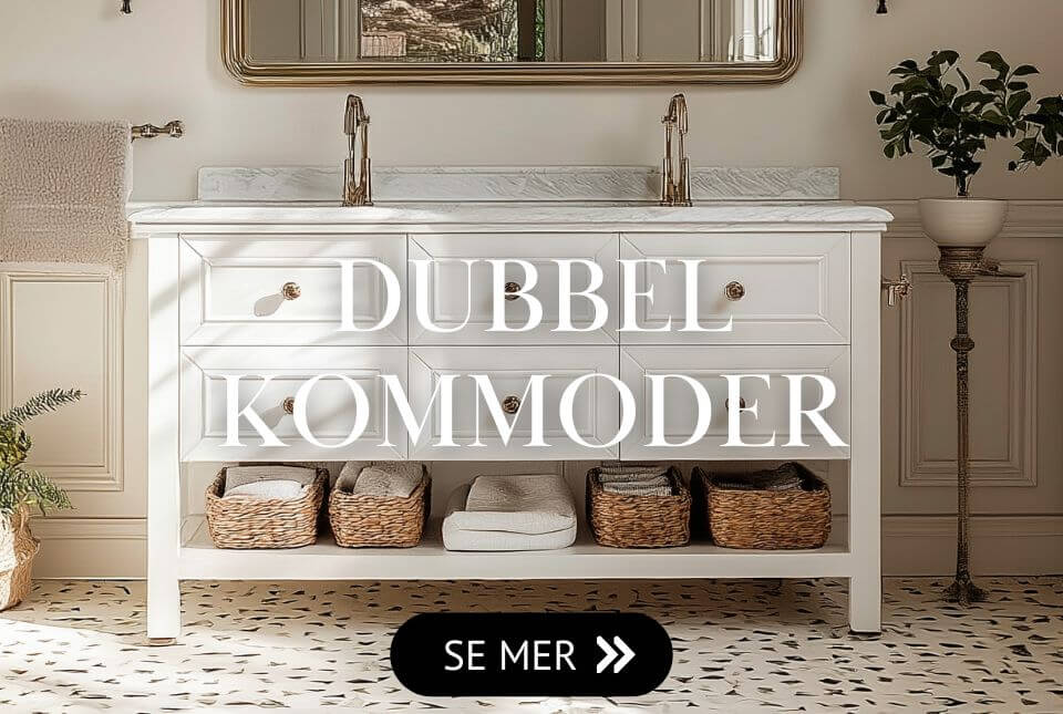 dubbelkommoder & tvattstallsskap med dubbla handfat dubbelkommoder & tvattstallsskap med dubbla handfat