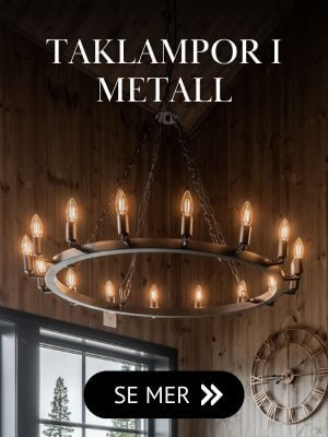 Taklampor & takkronor i metall & smide