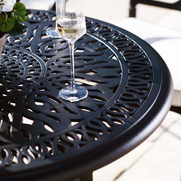 Toscana 90cm utebord i klassisk design 