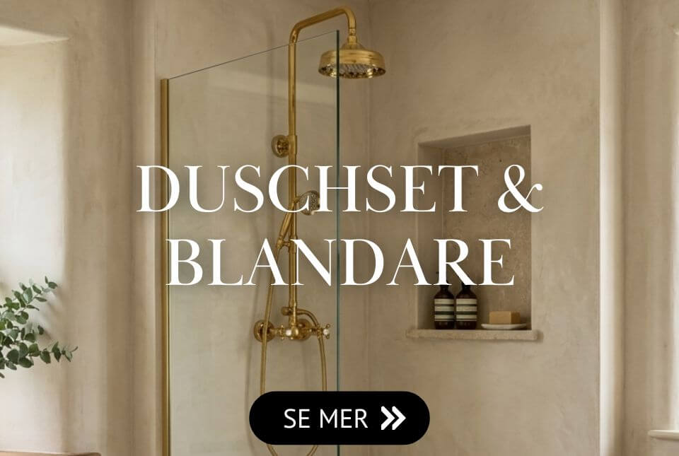 Klassiska takduschset och duschset i mässing Klassiska takduschset och duschset