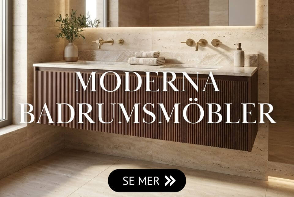 Modern 100cm vägghängd kommod i valnöts kulör Modern 100cm vägghängd kommod i valnöts kulör